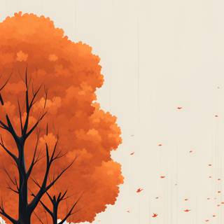 Minimal fall wallpaper
