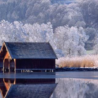 Winter scene PC wallpaper