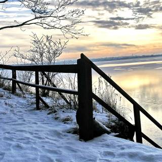 Winter scene PC wallpaper