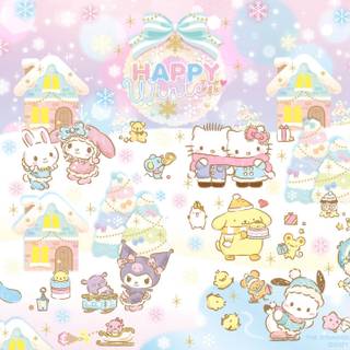 Winter desktop Sanrio wallpaper