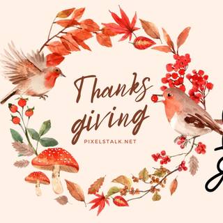 Autumn Sanrio desktop wallpaper