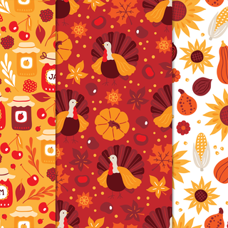 Thanksgiving Day pattern wallpaper