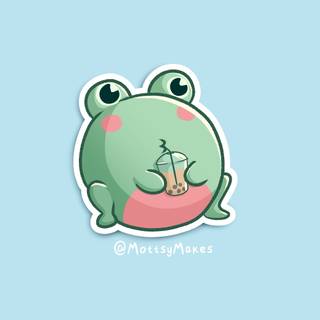 Boba cute frogs wallpaper