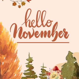 November aesthetic iPhone wallpaper