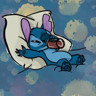 Stitch sleeping wallpaper