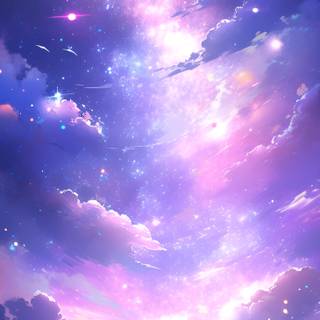 Violet space wallpaper