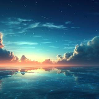 Anime sea 4k wallpaper