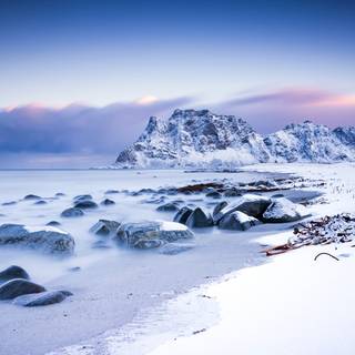 Winter coast wallpaper