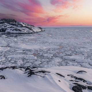 Winter coast wallpaper