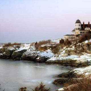 Winter coast wallpaper