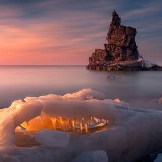 Winter coast wallpaper