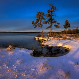 Winter coast wallpaper