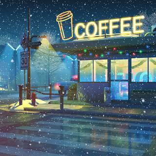 4k winter city anime wallpaper