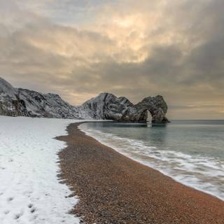 Winter coast wallpaper