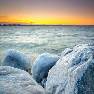 Winter coast wallpaper