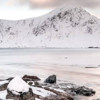 Winter coast wallpaper