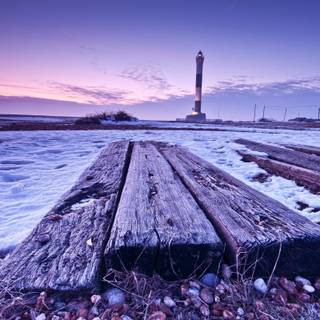 Winter coast wallpaper