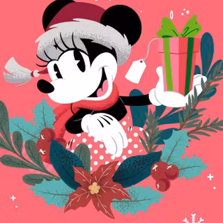 Christmas Minnie Mouse wallpaper