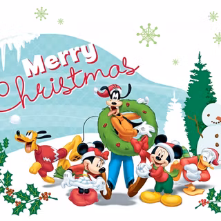Christmas Minnie Mouse wallpaper