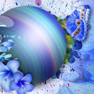 Butterfly Christmas wallpaper