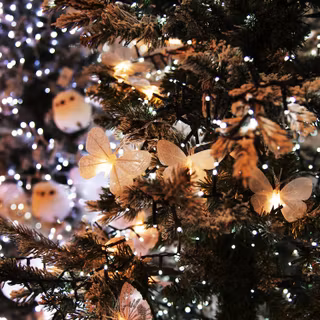 Butterfly Christmas wallpaper