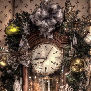 Butterfly Christmas wallpaper