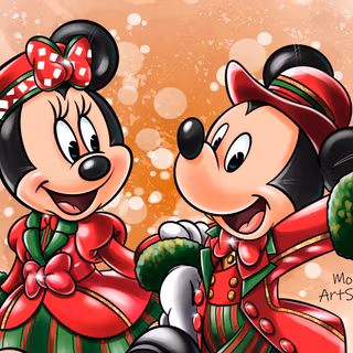 Christmas Minnie Mouse wallpaper