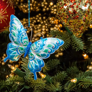 Butterfly Christmas wallpaper