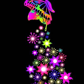 Butterfly Christmas wallpaper