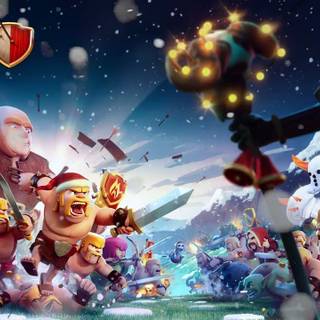 Clash of Clans Christmas wallpaper
