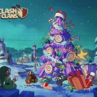 Clash of Clans Christmas wallpaper