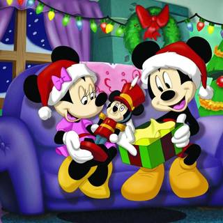 Christmas Minnie Mouse wallpaper