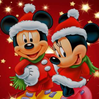 Christmas Minnie Mouse wallpaper