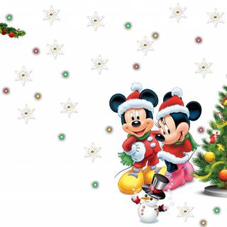 Christmas Minnie Mouse wallpaper