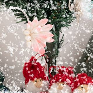 Butterfly Christmas wallpaper