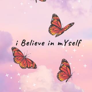 Winter aesthetic butterfly wallpaper