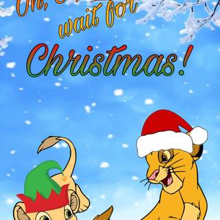 Lion King Christmas wallpaper