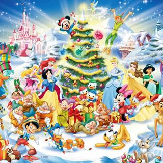 Disney Xmas wallpaper