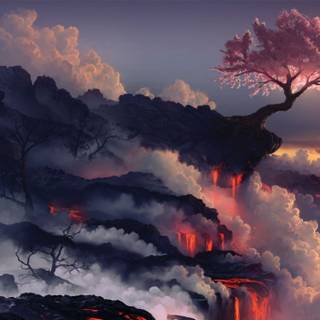 Fantasy scene wallpaper