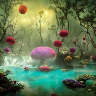 Fantasy scene wallpaper