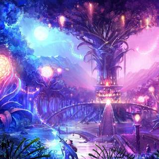 Fantasy scene wallpaper