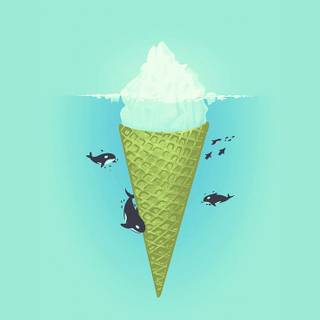 Ice cream phone wallpaper
