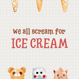 Ice cream phone wallpaper