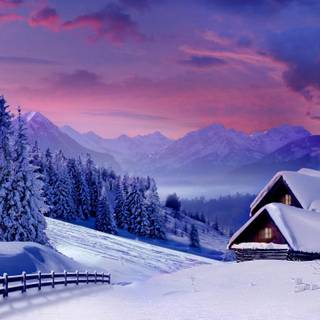 4k winter scenery wallpaper