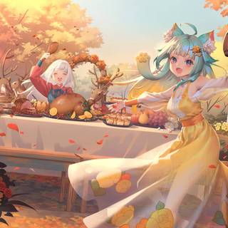 Aesthetic Thanksgiving PFP wallpaper