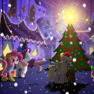 My Little Pony Christmas wallpaper