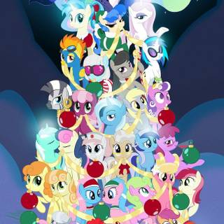 My Little Pony Christmas wallpaper