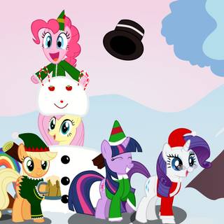 My Little Pony Christmas wallpaper