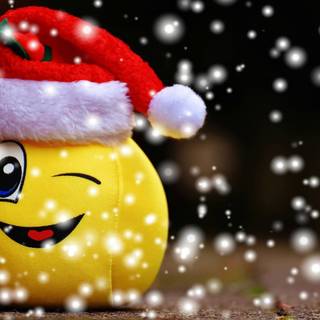 Emoji Christmas wallpaper