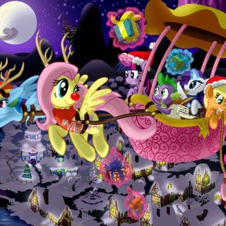 My Little Pony Christmas wallpaper